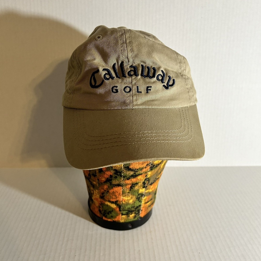 Callaway Golf Ball Cap Khaki Color PGA Junior Series‎ Adjustable 100% Cotton